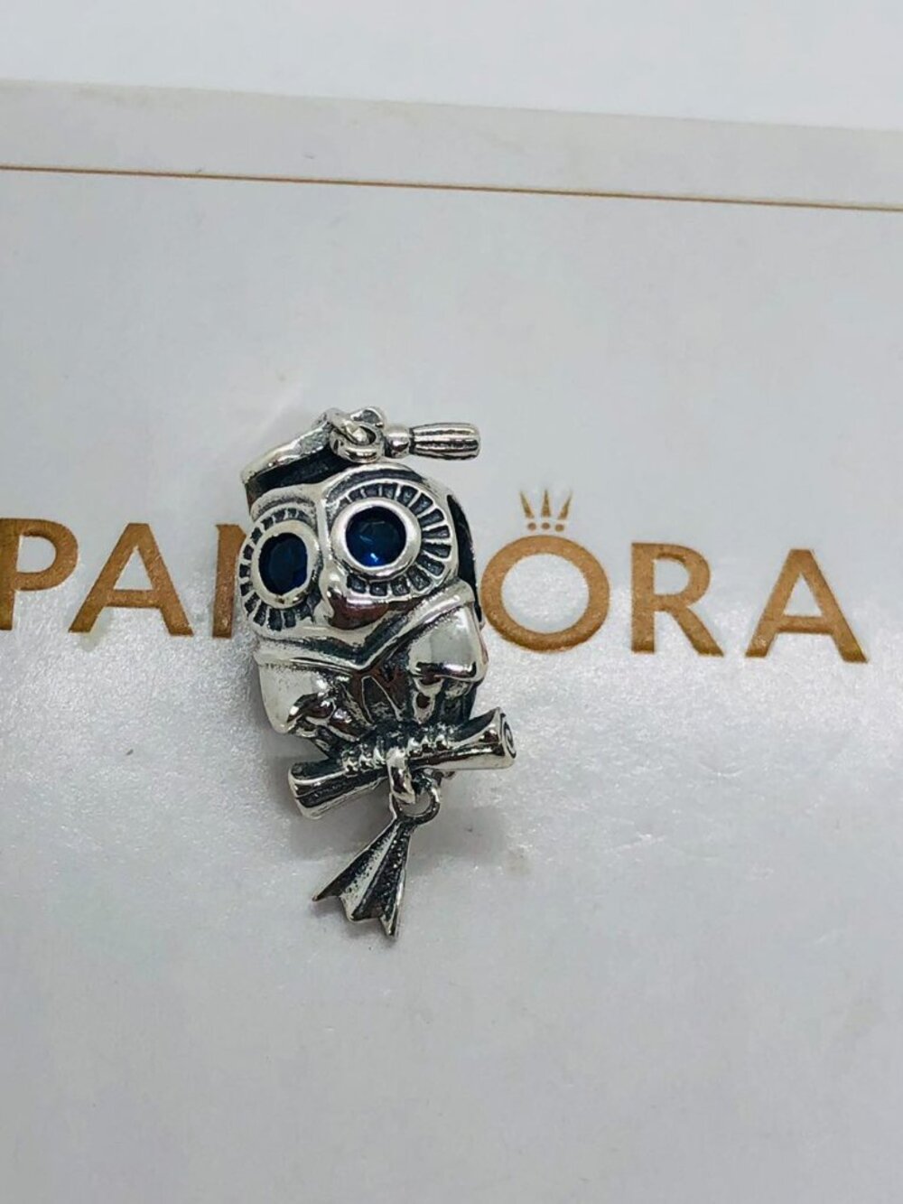 Pandora Wise Owl Graduation Charm